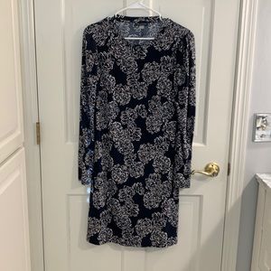 Long sleeve knit dress.